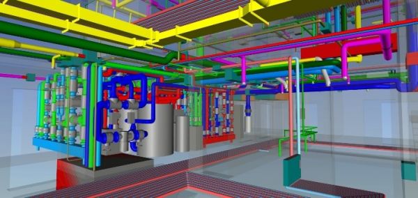 Beispiele für die komplexe Haustechnik aus Pilotprojekten in BIM