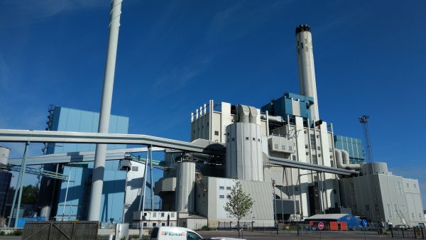 Exkursion der IEA Bioenergy Task 32 ExpertInnen zum Kraftwerkspark Västerås des Betreibers Mälarenergi in Schweden (Nähe Stockholm).