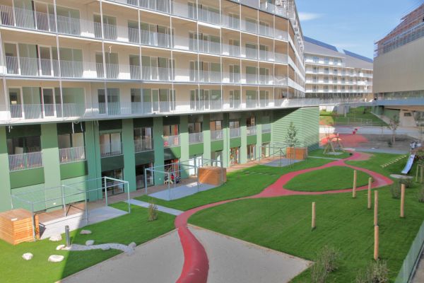 Messequartier Graz BA1 - nördlicher Innenbereich, Blick nach Nordosten