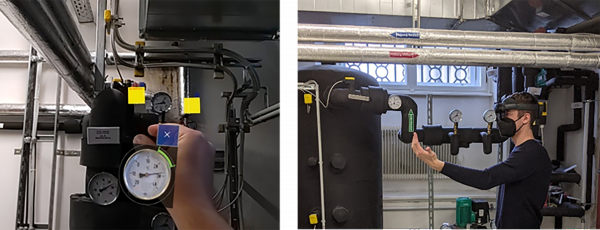 Die Abbildung zeigt das User Interface des Remote-Expert-Systems.