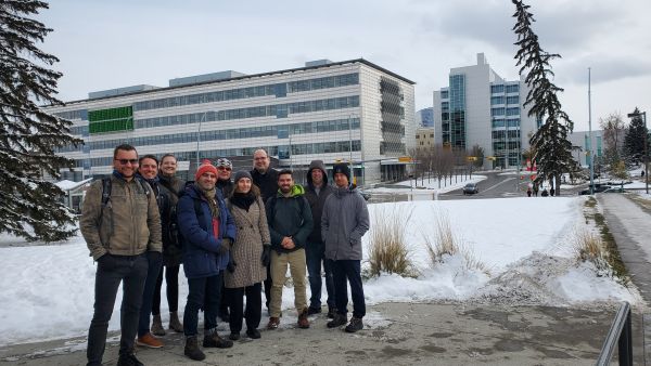 Gruppenbild der Teilnehmer des Task-Meetings im Anschluss an die Konferenz "Electricity Transformation Canada" im Oktober 2023 in Calgary.