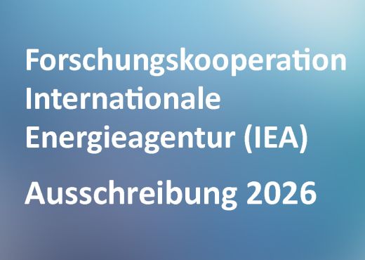 Titel der Ausschreibung vor blauem Hintergrund